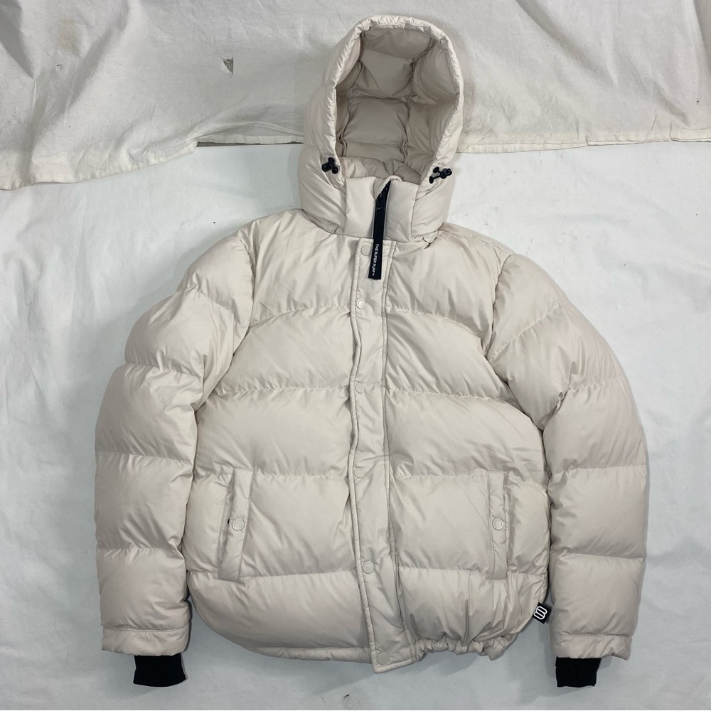 Aritzia Super Puff Original Down Puffer Jacket Cream Beige Small